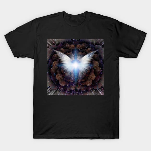 Shining wings and aura T-Shirt by rolffimages